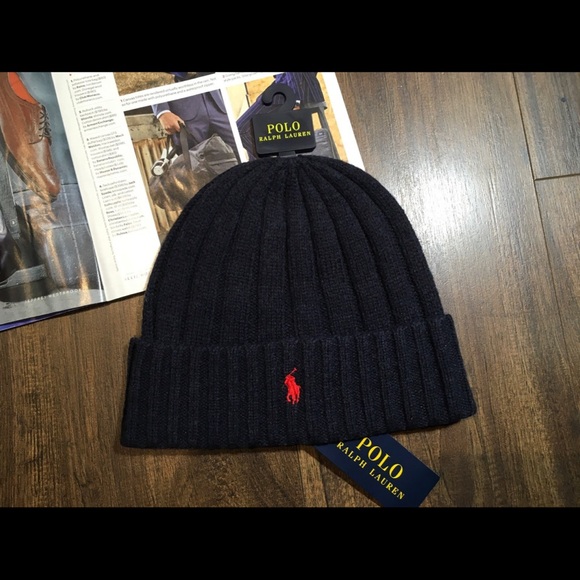 Polo Ralph Lauren Other - Polo Ralph Lauren PRL Winter Fall Cuffed Wool Knit Beanie Hat Cap